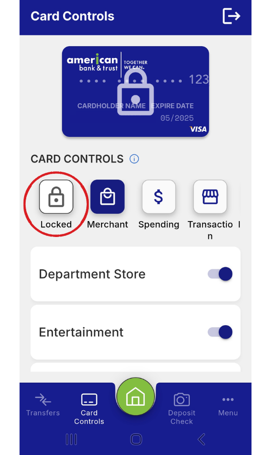 Card Controls